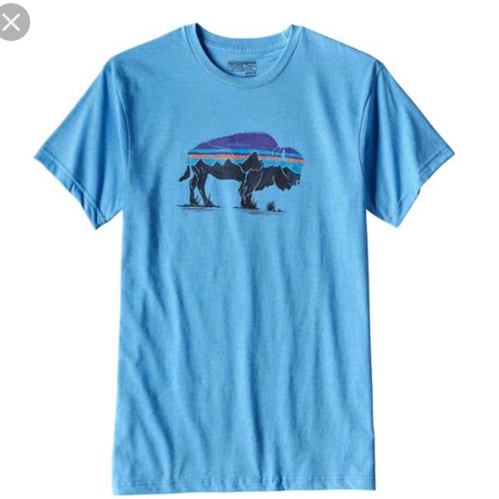 Blue Patagonia Buffalo t shirt